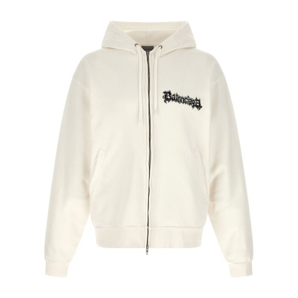 Balenciaga White Cotton Men's Sweatshirt
